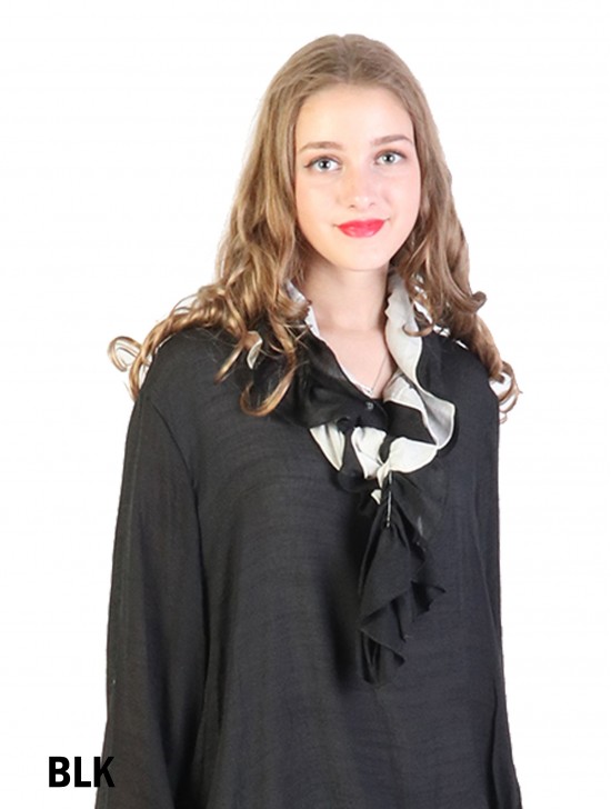 Ruffle Design Fashion Scarf